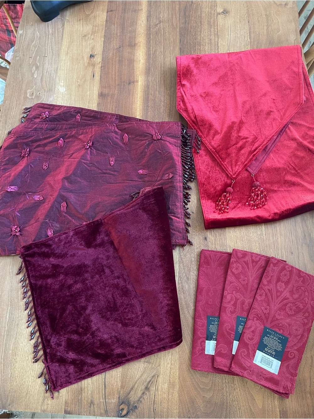 Ralph Lauren napkins (3) and other table runner and table mats (4)